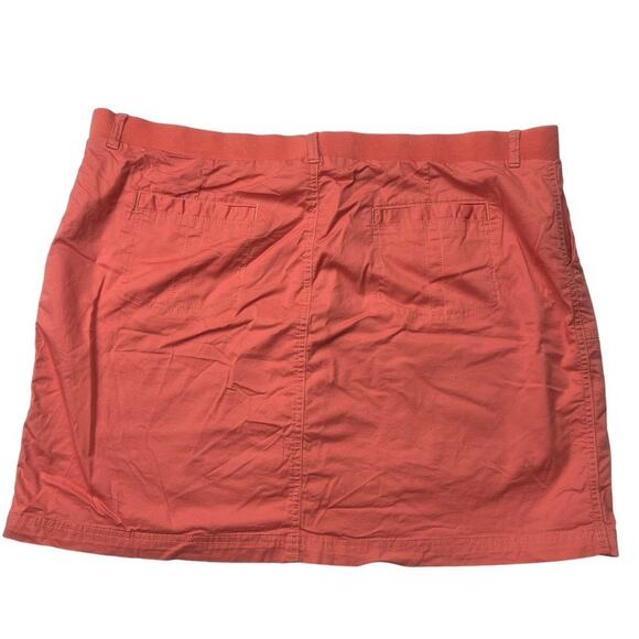Lee Riders Midrise Skirt Skort‎ Lined Shorts Mini Coral Women's Plus Size 22 - Picture 2 of 13